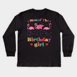 Mom of the birthday Girl Kids Long Sleeve T-Shirt